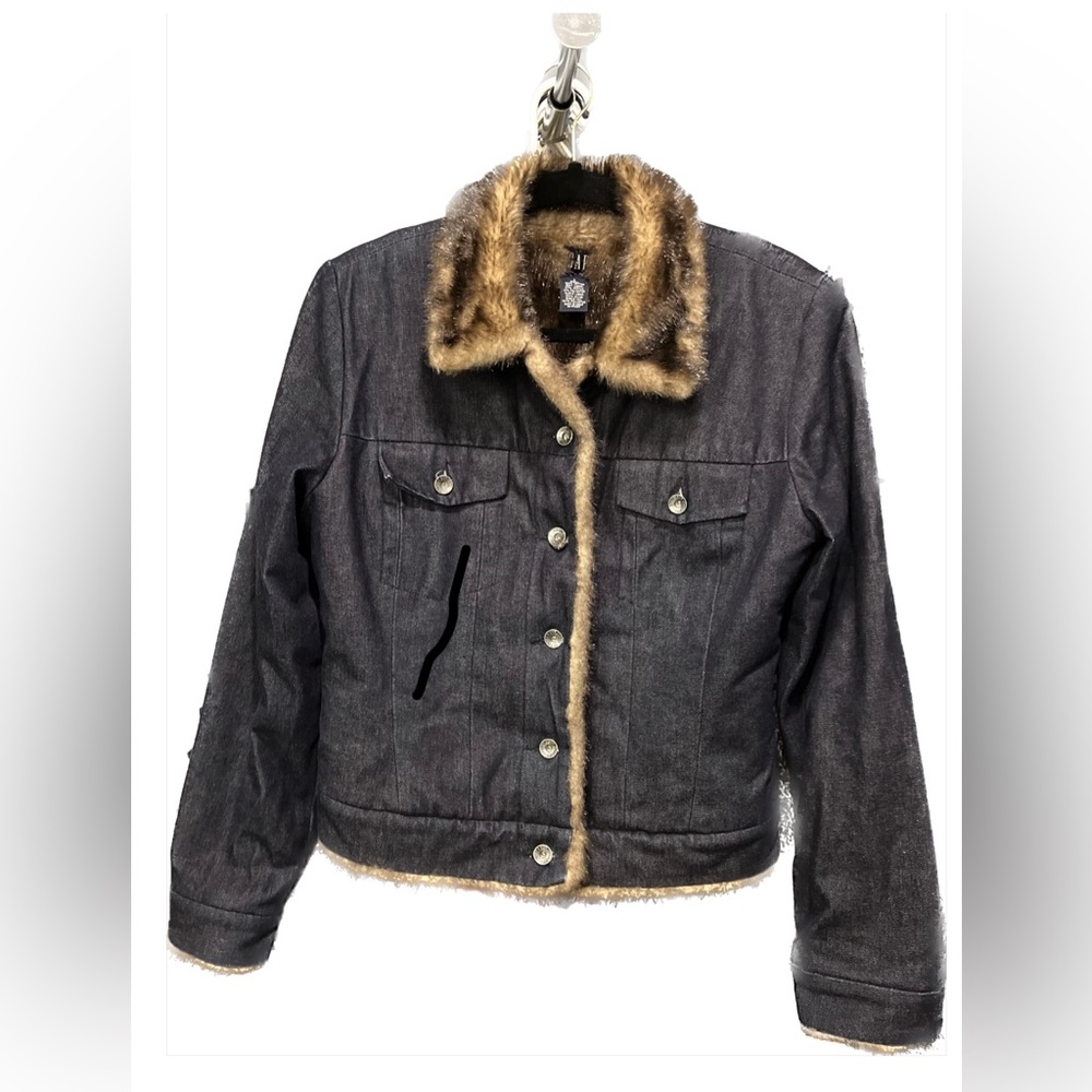 Faux fur lined Jean Jacket